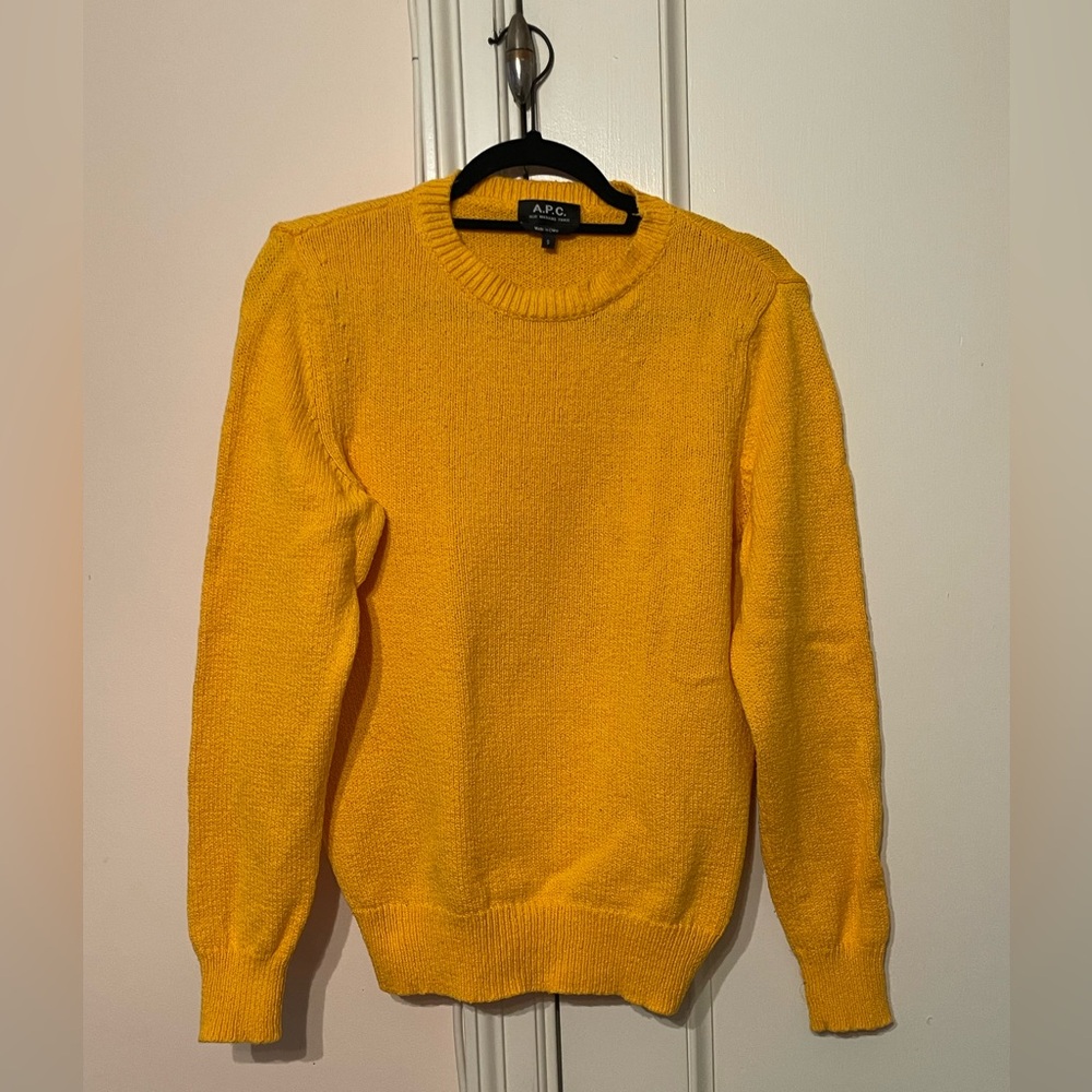 A.P.C. Yellow Cotton Sweater